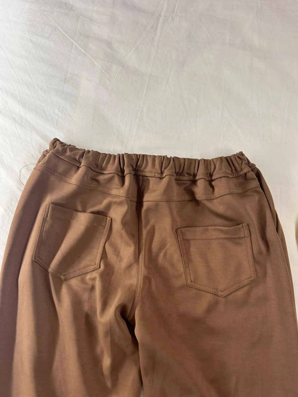 Bruine beige wijde broek comptoir de mode – photo 9